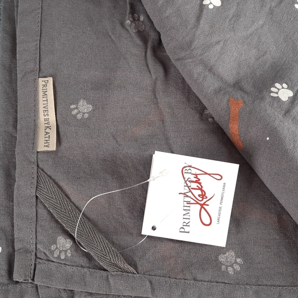 Sorry I Can't I Have Plans With My Dog Kitchen Dish Hand Towel Fun Cotton NWT - Picture 3 of 4